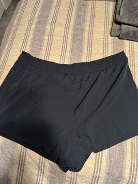 PINK Victoria's Secret Black Elastic Waist Boxer Shorts
